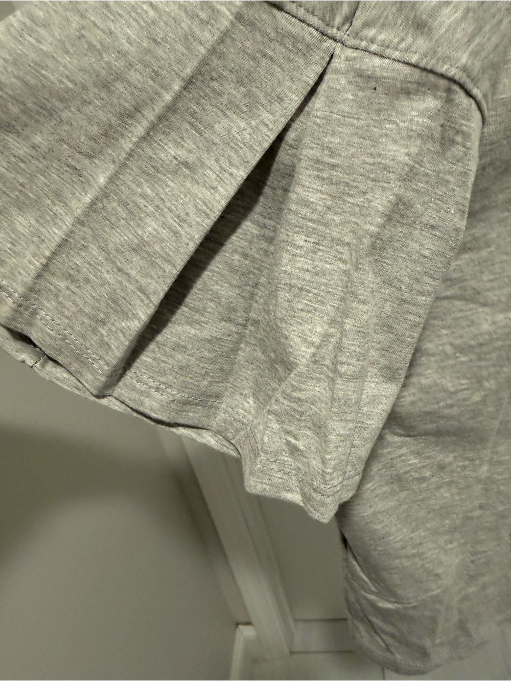Emerald Light Gray Relaxed Boatneck Short Sleeve Top - Picture 7 of 10
